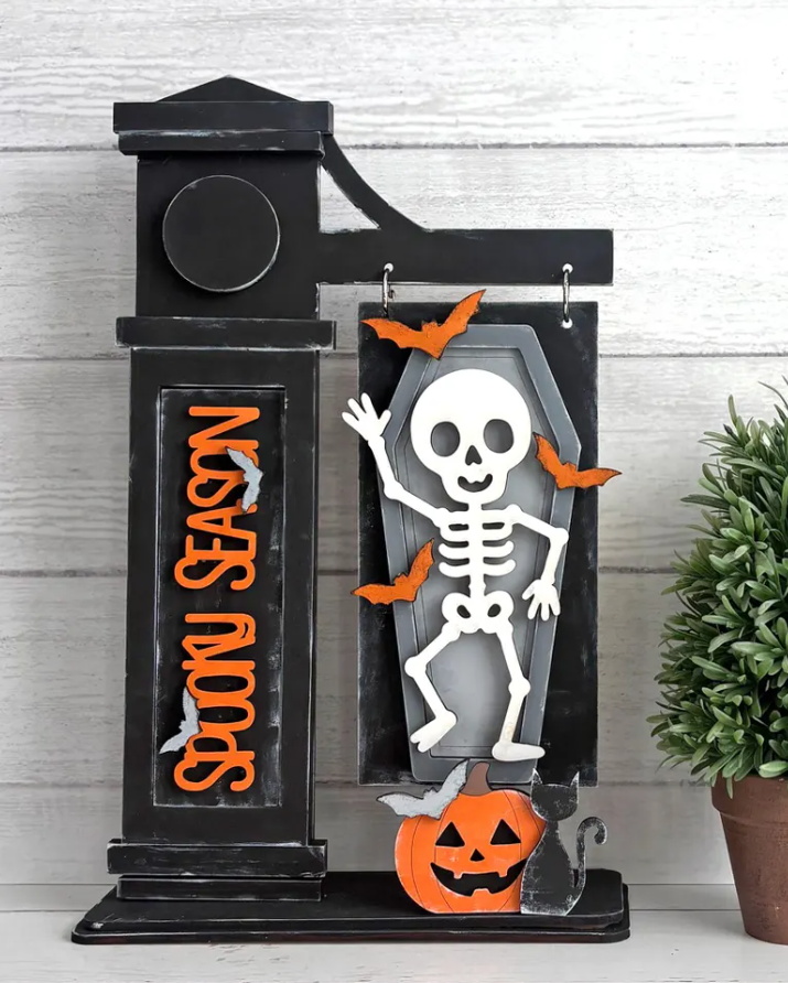Spooky Season Mini Sign Post workshop design