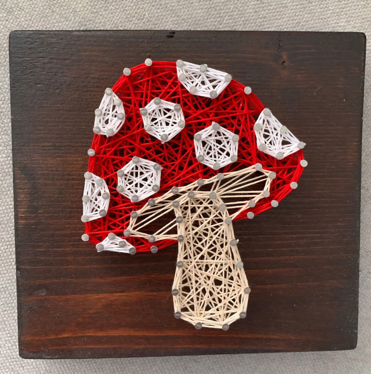 Mushroom String Art Workshop design