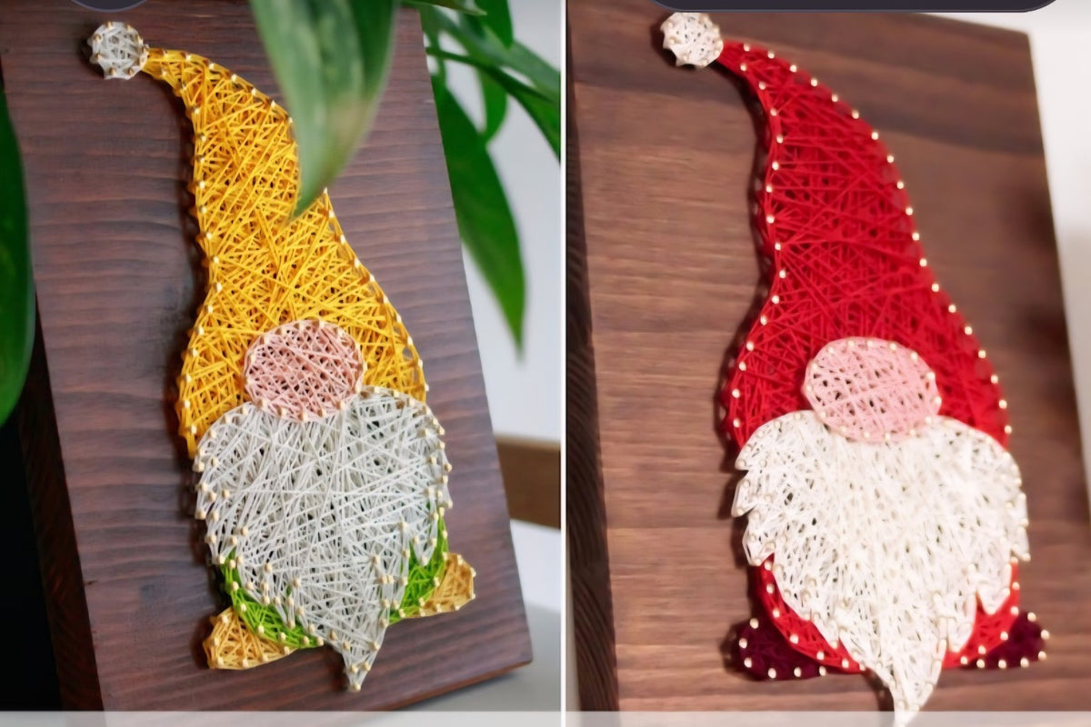 Gnome String Art Workshop design