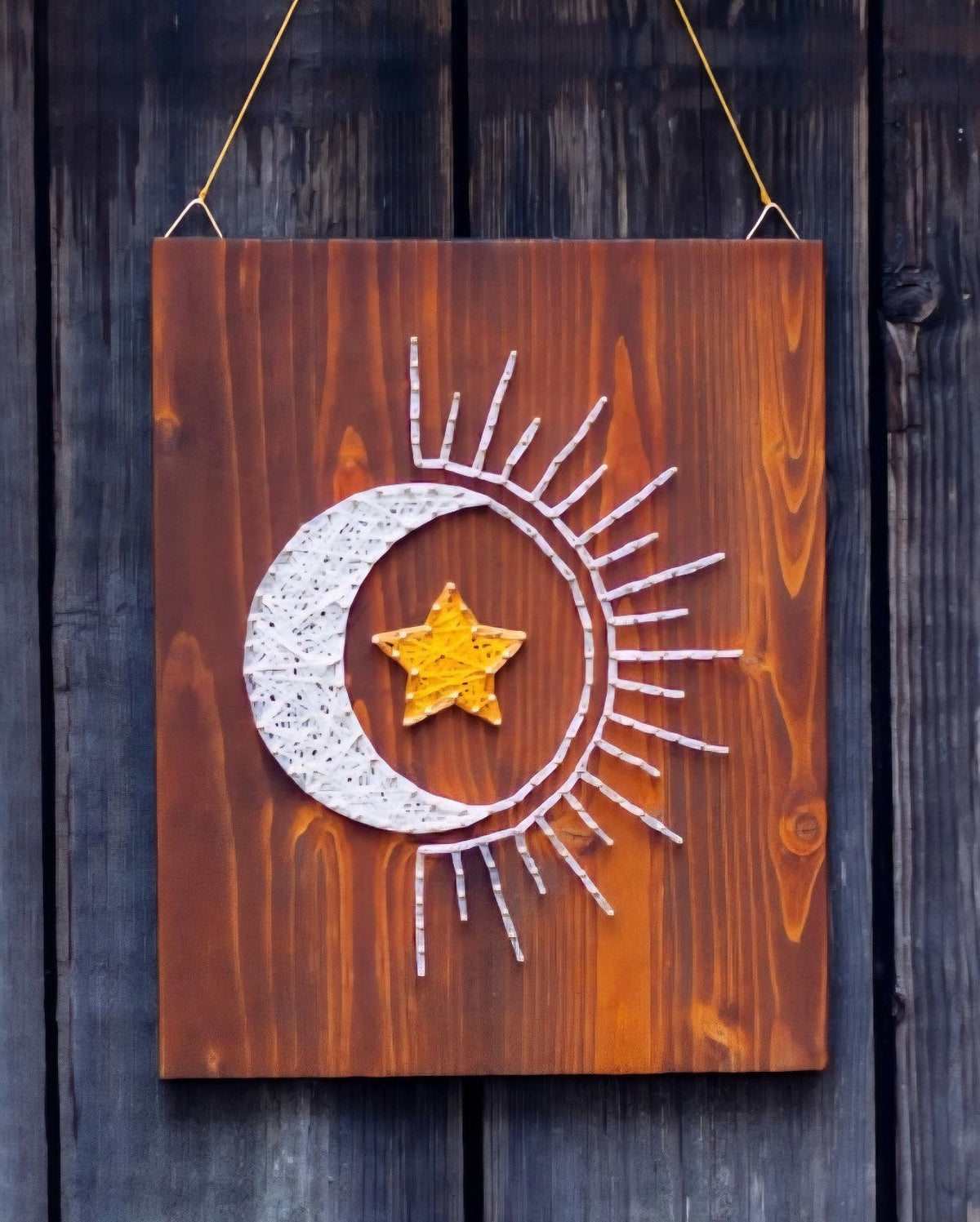 Moon and Star String Art Workshop design