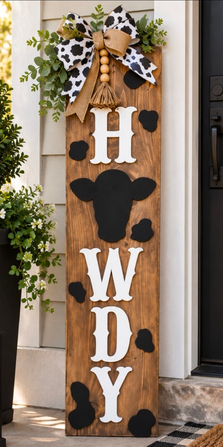 Howdy cow print