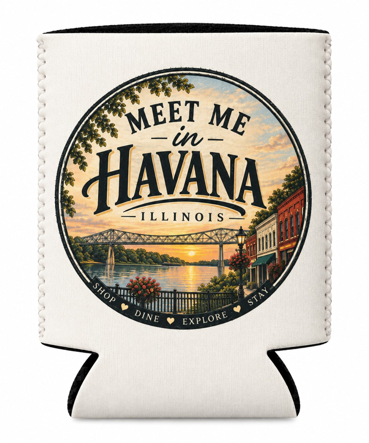 Havana Sunset 12 oz can koozie