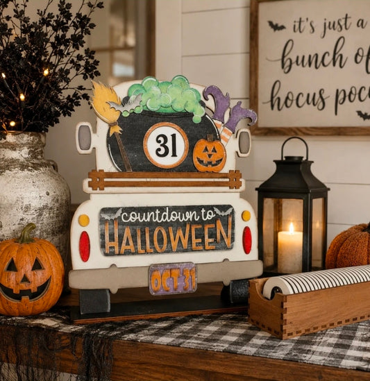 Countdown to Halloween interchangeable truck set