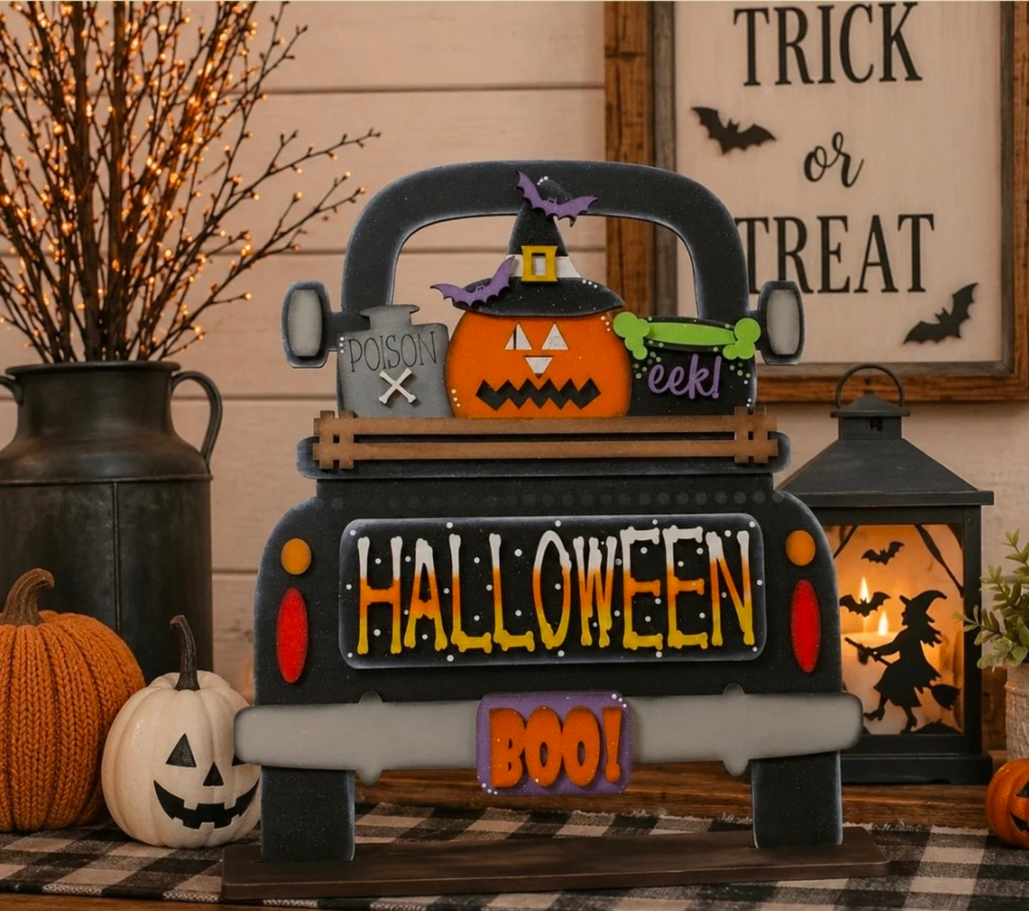 Halloween witches hat interchangeable truck set