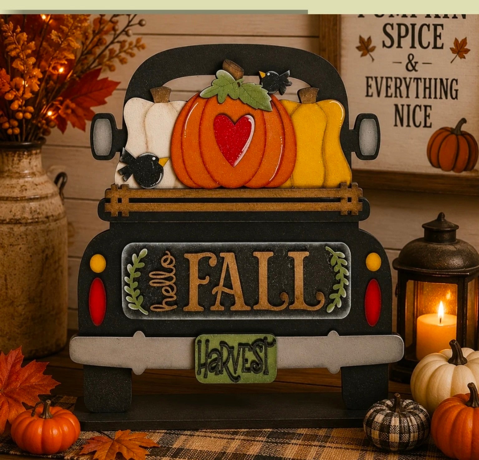 Hello Fall interchangeable truck set