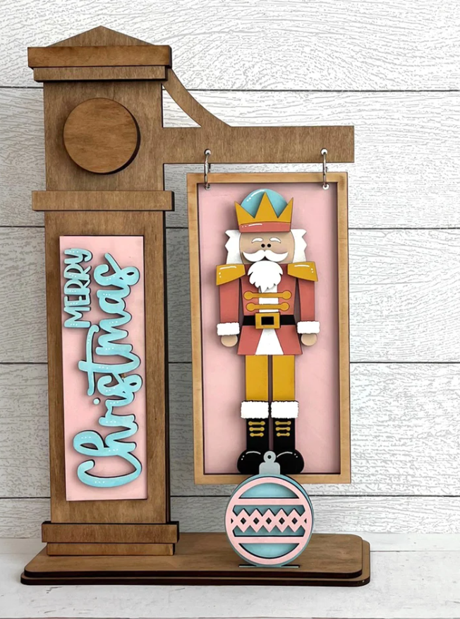 Nutcracker Christmas Mini Sign Post workshop design