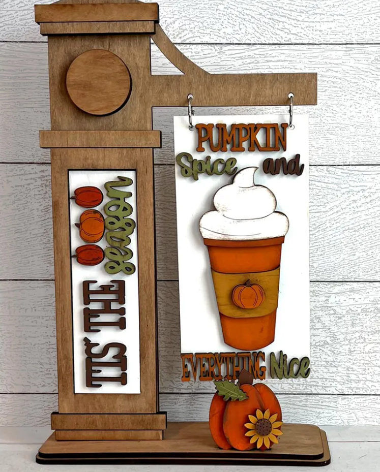 Pumpkin Spice Mini Sign Post workshop design