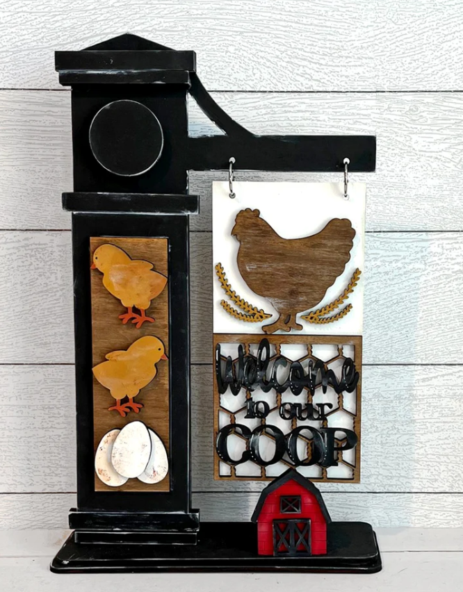 Welcome to Our Coop Mini Sign Post workshop design